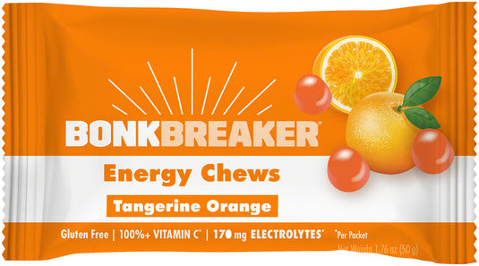 Pack of 2 Bonk Breaker Energy Chews - Tangerine Orange, Box of 10 Packs