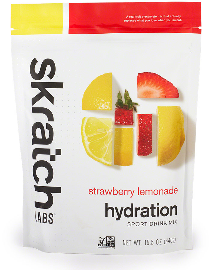 Load image into Gallery viewer, Skratch Labs Hydration Sport Drink Mix - Strawberry Lemonade, 20 -Serving Resealable Pouch
