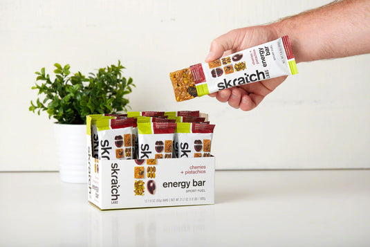Skratch Labs Energy Bar Sport Fuel - Cherry Pistachio, Box of 12