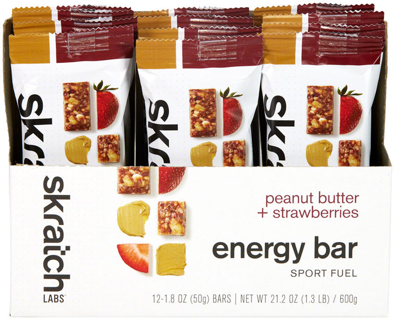 Load image into Gallery viewer, Skratch-Labs-Energy-Bar-Sport-Fuel-Bars-Peanut-Butter-and-Strawberries_EB0489
