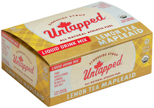 UnTapped Mapleaid Drink Mix - Lemon Tea, Liquid Concentrate, Box of 20 Single Serve Packets