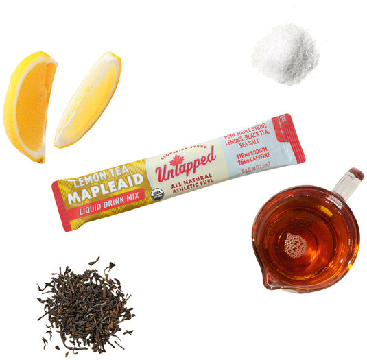 UnTapped Mapleaid Drink Mix - Lemon Tea, Liquid Concentrate, Box of 20 Single Serve Packets