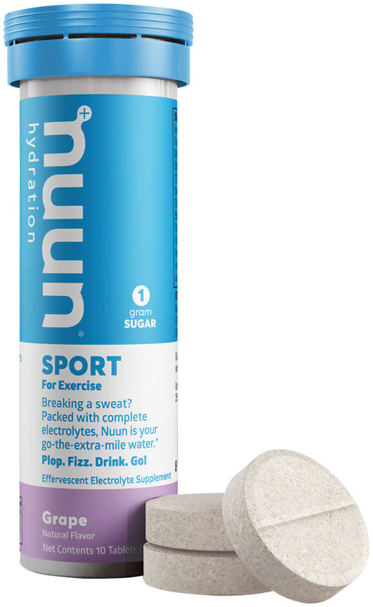 Nuun Sport Hydration Tablets: Grape, Box of 8 Tubes