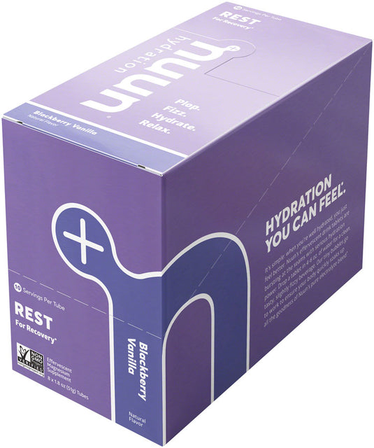 Nuun Rest Hydration Tablets: Blackberry Vanilla, Box of 8 Tubes