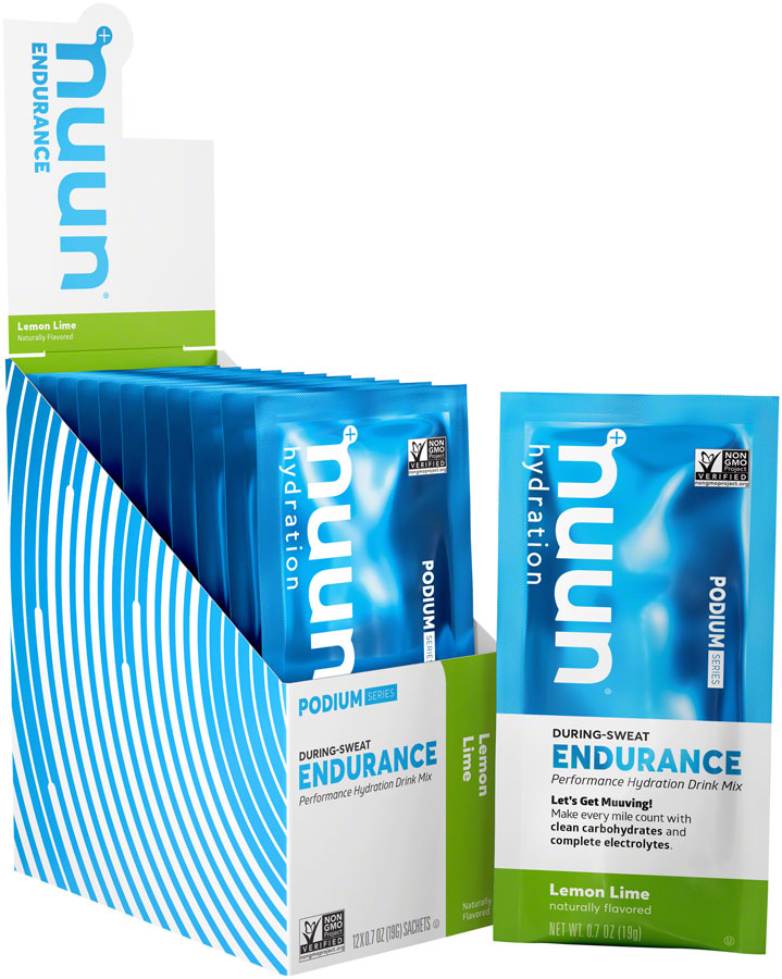 Load image into Gallery viewer, Nuun Endurance Hydration Drink Mix - Lemon Lime, Box of 12 Single Serving Sleeves
