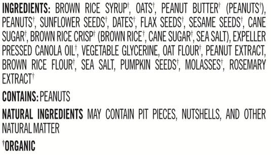 ProBar Meal Bar: Peanut Butter, Box of 12 Vegan Organic Fiber Protein Bars
