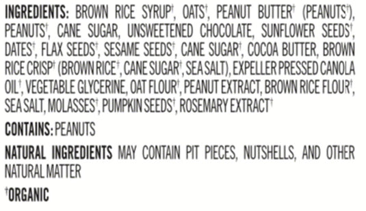 ProBar Meal Bar Peanut Butter Chocolate Chip Box of 12 Organic and 100% Vegan
