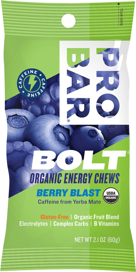 2 Pack ProBar Bolt Chews: Berry Blast, Box of 12 Gluten Free Vegan Energy Chew