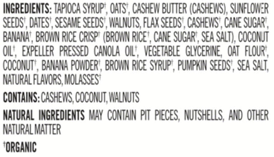 ProBar Meal Bar Banana Nut Bread, Box of 12 Vegan GMO Free Certified Organic
