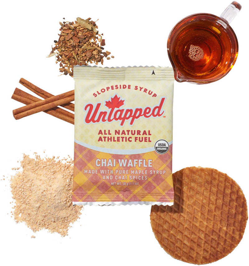 Load image into Gallery viewer, UnTapped Organic Chai Waffle: Box of 16 Energy Athletic Fuel
