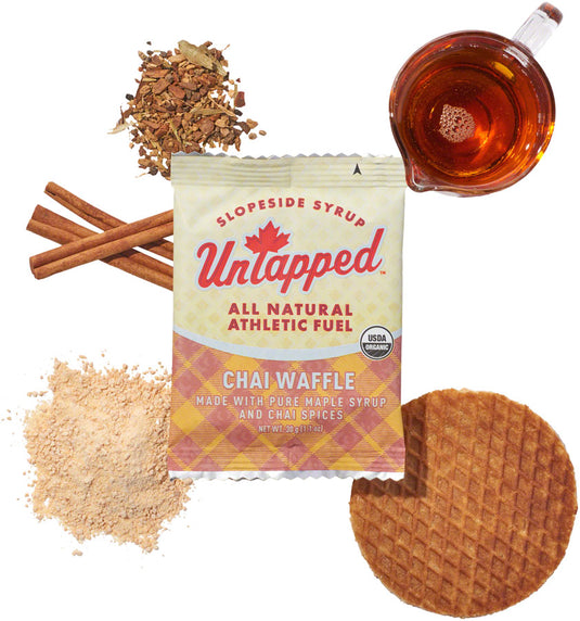 UnTapped Organic Chai Waffle: Box of 16 Energy Athletic Fuel
