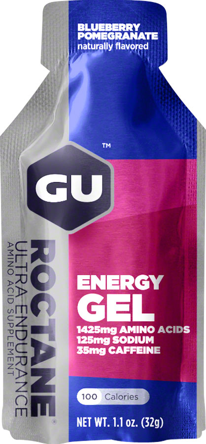 Load image into Gallery viewer, GU Roctane Energy Gel - Blueberry-Pomegranate, Box of 24
