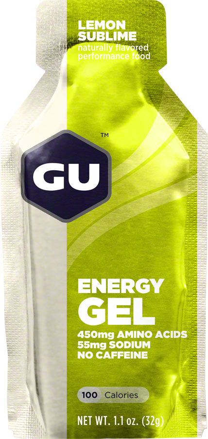 GU Energy Gel: Lemon Sublime, Box of 24 Maintain Blood Glucose Levels