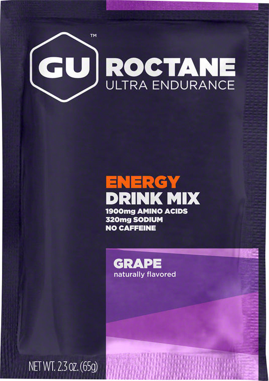 GU Roctane Energy Drink Mix - Grape, Box of 10