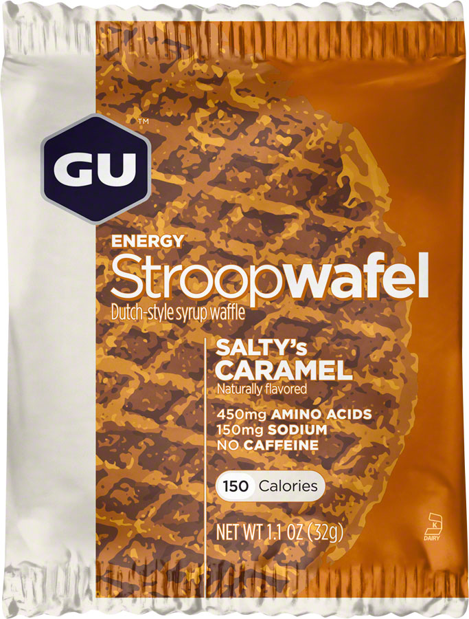 Load image into Gallery viewer, GU Energy Stroopwafel - Salty&#39;s Caramel, Box of 16

