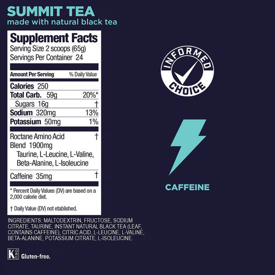 GU Roctane Energy Drink Mix -  Summit Tea, 24 Serving Canister