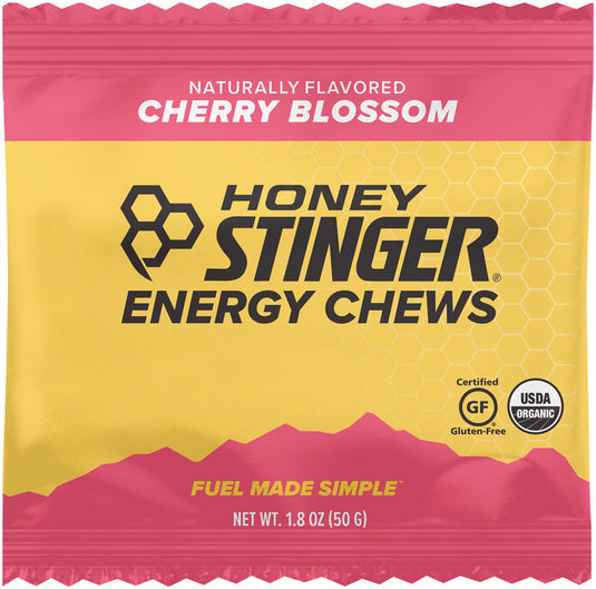 Honey Stinger Certified Organic Energy Chews Cherry Blossom Bx of 12 Gluten Free