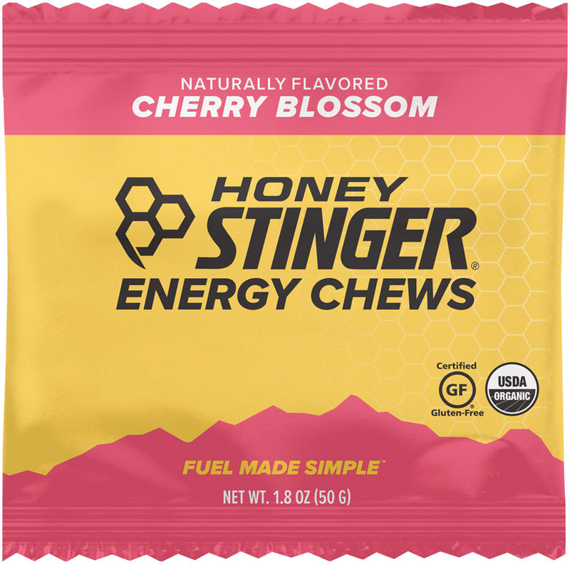 Load image into Gallery viewer, 2 Pack Honey Stinger Certified Organic Energy Chews Cherry Blossom Gluten Free
