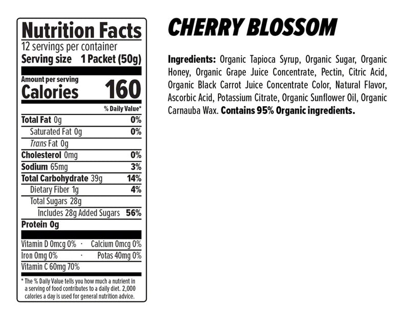 Load image into Gallery viewer, Honey Stinger Certified Organic Energy Chews Cherry Blossom Bx of 12 Gluten Free
