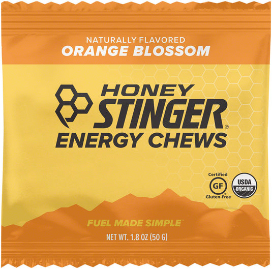 Pack of 2 Honey Stinger Organic Energy Chews - Orange, Box of 12