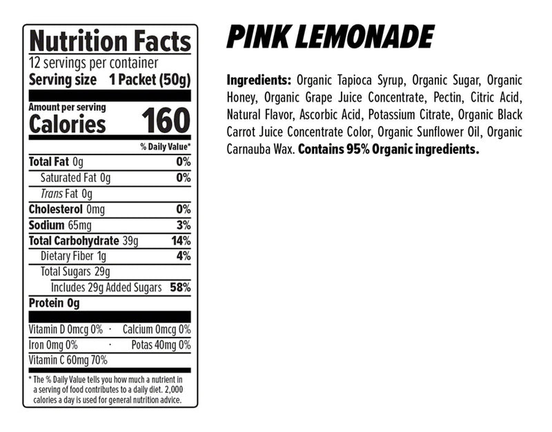 Load image into Gallery viewer, Pack of 2 Honey Stinger Organic Energy Chews - Pink Lemonade, Box of 12

