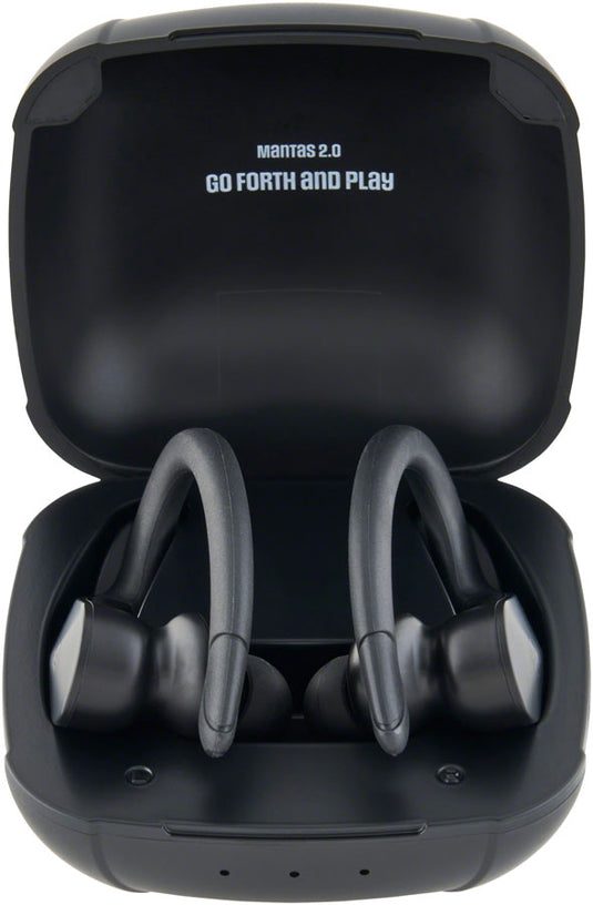 Outdoor Tech Mantas 2.0 Wireless Earbuds with Rechargable Case - Black