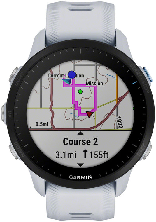 Garmin Forerunner 955 GPS Smartwatch - 45.6mm, Whitestone