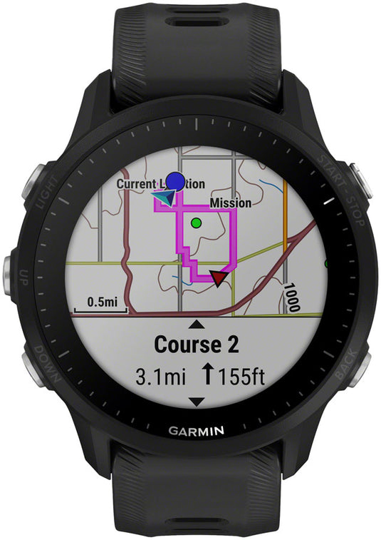 Garmin Forerunner 955 GPS Smartwatch - 45.6mm, Black