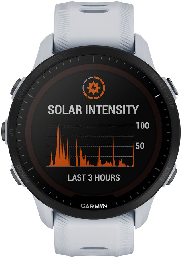 Garmin Forerunner 955 Solar GPS Smartwatch - 45.6mm, Whitestone