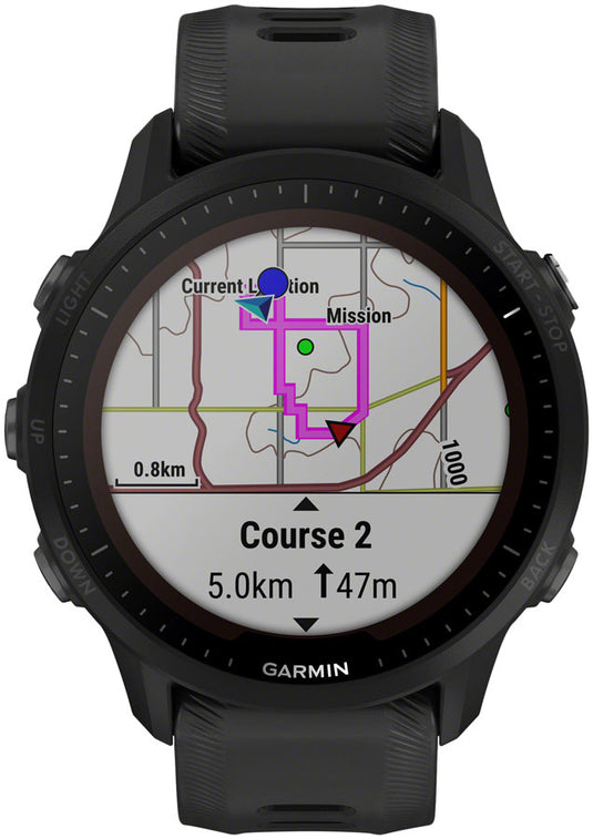 Garmin Forerunner 955 Solar GPS Smartwatch - 45.6mm, Black