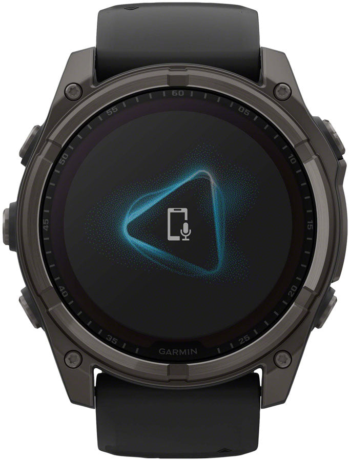 Load image into Gallery viewer, Garmin fenix 8 Smartwatch - 51mm, Solar, Sapphire, Carbon Gray DLC Titanium with Black/Pebble Gray Silicone
