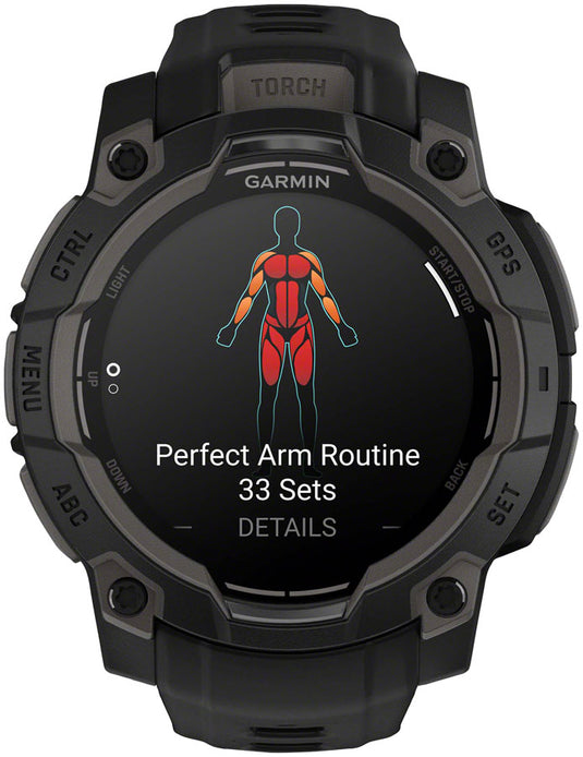 Garmin Instinct 3 GPS Smartwatch - 45mm, AMOLED, Black/Black