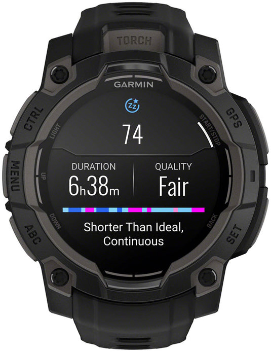 Garmin Instinct 3 GPS Smartwatch - 45mm, AMOLED, Black/Black
