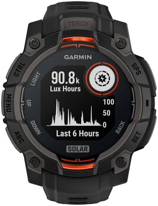 Garmin Instinct 3 GPS Smartwatch - 45mm, Solar Black/Black