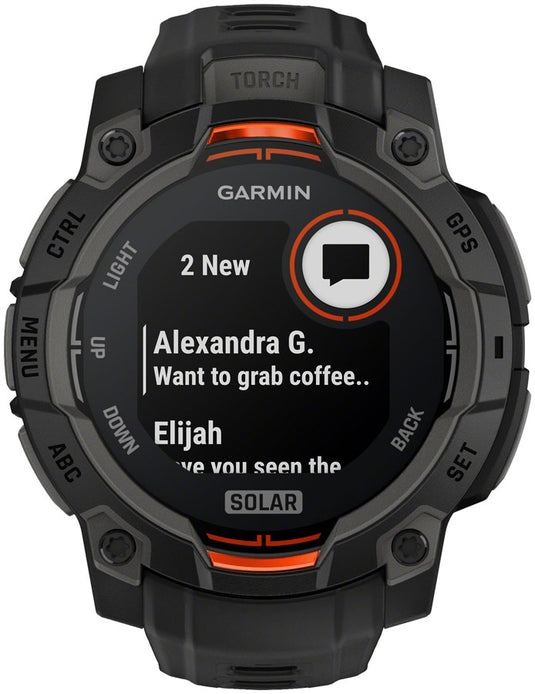 Garmin Instinct 3 GPS Smartwatch - 45mm, Solar Black/Black