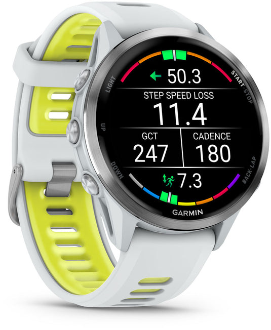 Garmin Forerunner 970 SmartWatch - Whitestone/Amp Yellow