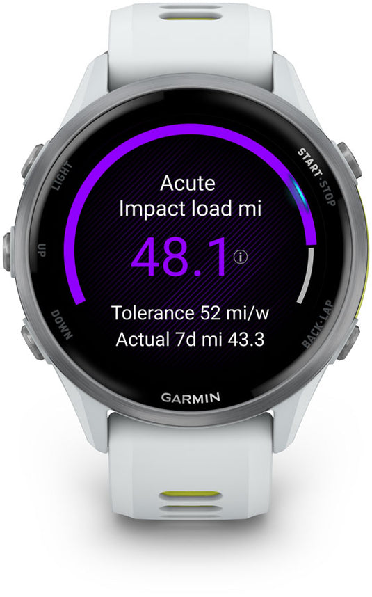 Garmin Forerunner 970 SmartWatch - Whitestone/Amp Yellow