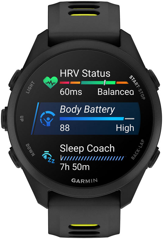 Garmin Forerunner 170 Running Watch - Black/Amp Yellow