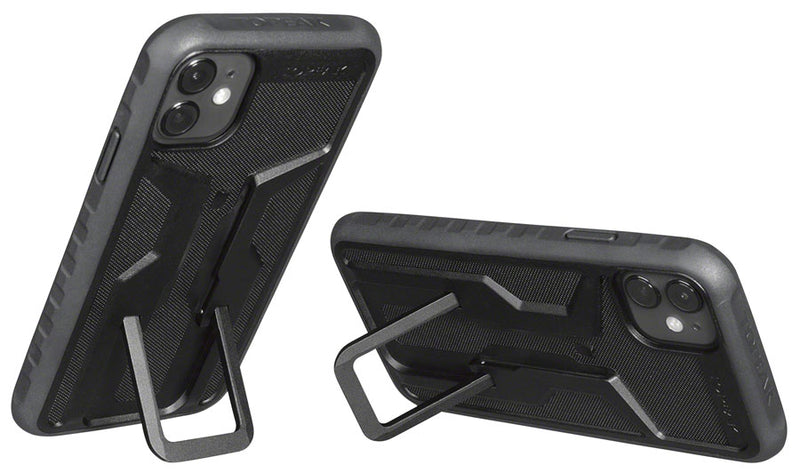 Load image into Gallery viewer, Topeak Ridecase w/Mount - iPhone 11 Sleek Carbon Fiber And Plastic Exoskeleton
