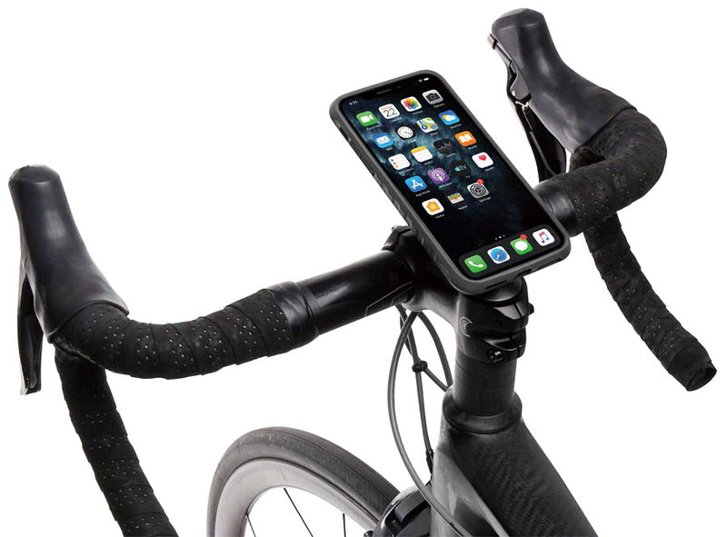 Load image into Gallery viewer, Topeak Ridecase w/Mount - iPhone 11 Sleek Carbon Fiber And Plastic Exoskeleton
