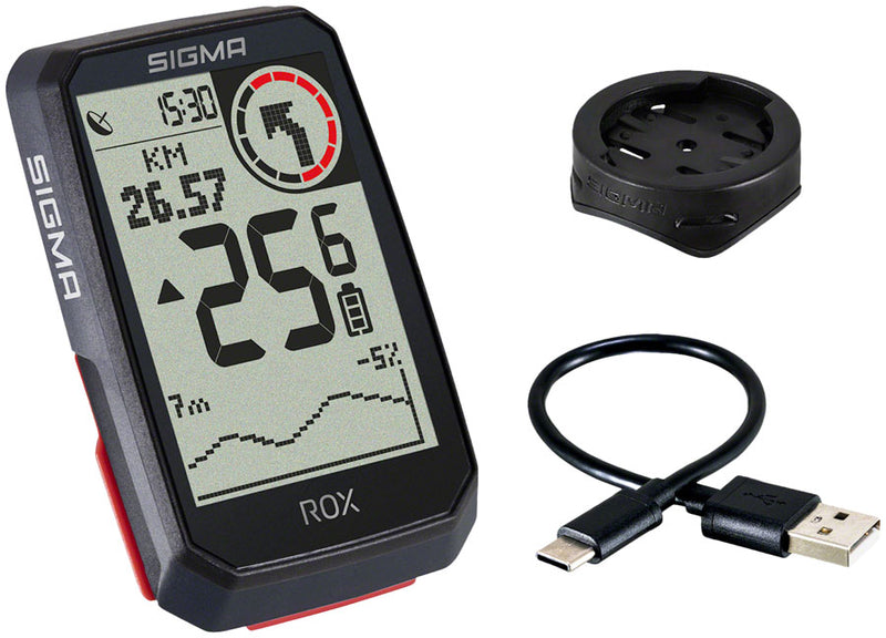 Load image into Gallery viewer, Sigma ROX 4.0 GPS Bike Computer - Wireless, Rechargeable, Black

