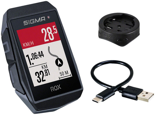 Sigma ROX 11.1 EVO GPS Bike Computer - Wireless, Rechargeable, Black