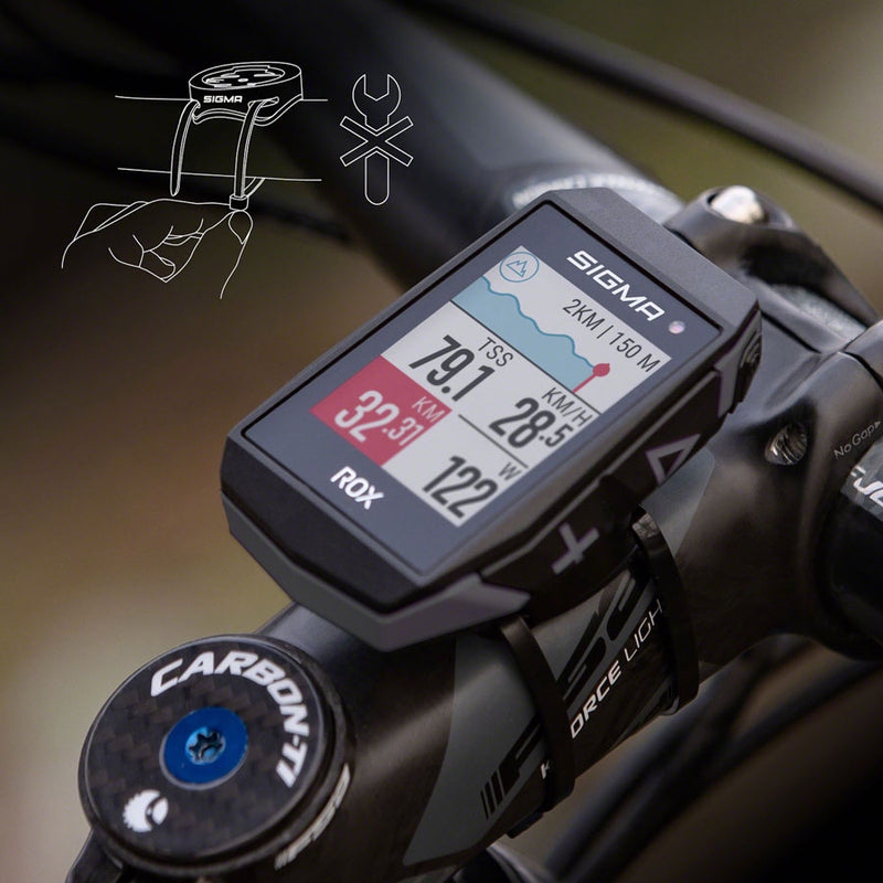Load image into Gallery viewer, Sigma ROX 11.1 EVO GPS Bike Computer - Wireless, Rechargeable, Black
