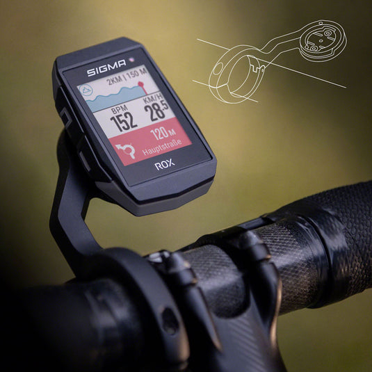 Sigma ROX 11.1 EVO GPS Bike Computer with Sensor Set - Wireless Rechargeable