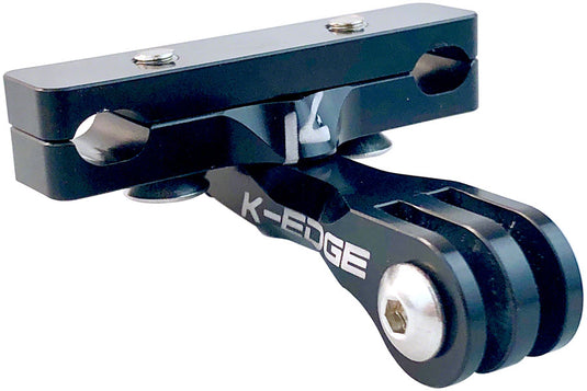K-EDGE Go BIG Pro Saddle Rail Camera Mount For GoPro, Garmin, And Shimano Black