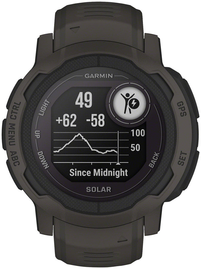 Garmin Instinct 2 Solar GPS Smartwatch - 45mm, Graphite