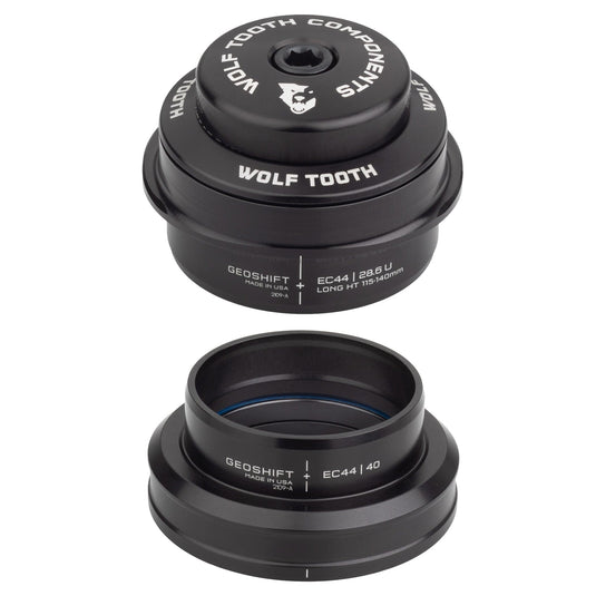 Wolf Tooth GeoShift Performance Angle Headset - 2 Deg, Short, EC44/ZS56, Black