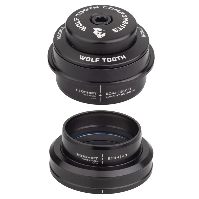 Load image into Gallery viewer, Wolf Tooth GeoShift Performance Angle Headset - 2 Deg, Short, EC44/EC49, Black
