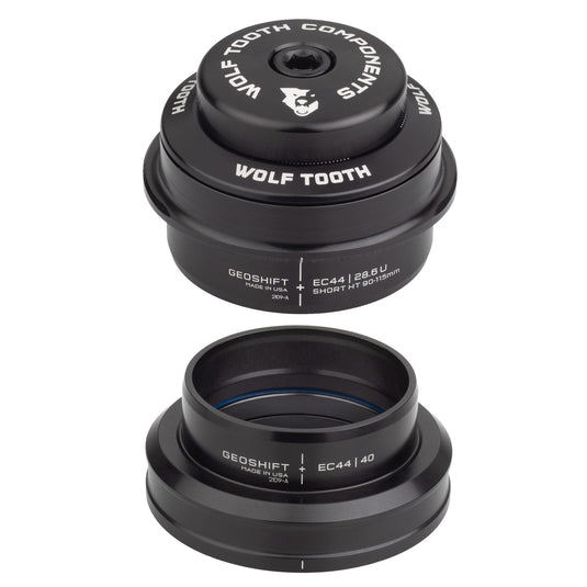 Wolf Tooth GeoShift Performance Angle Headset - 2 Deg, Short, EC44/EC49, Black