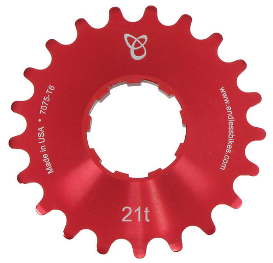 Endless Bike Kick Ass Cog, 21t - Red Ano